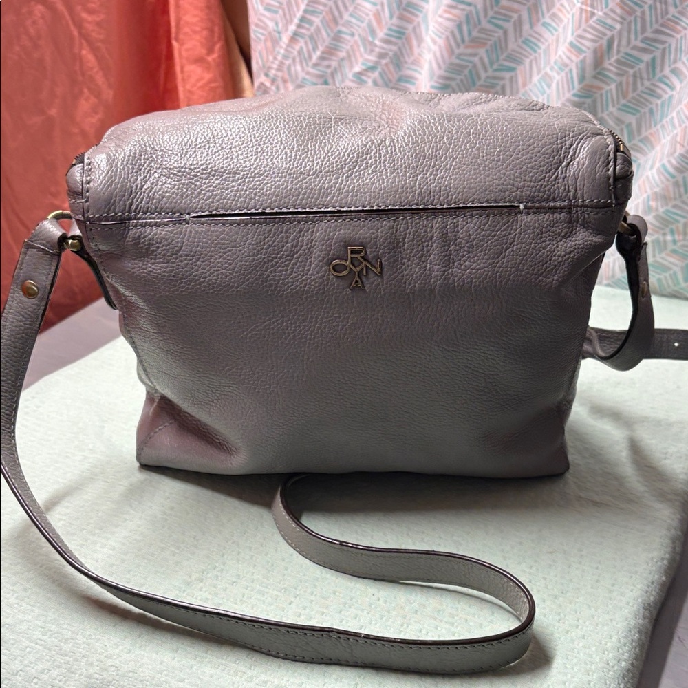 orYANY Dusty Grey Leather Tassel Crossbody Bag - Picture 3 of 11